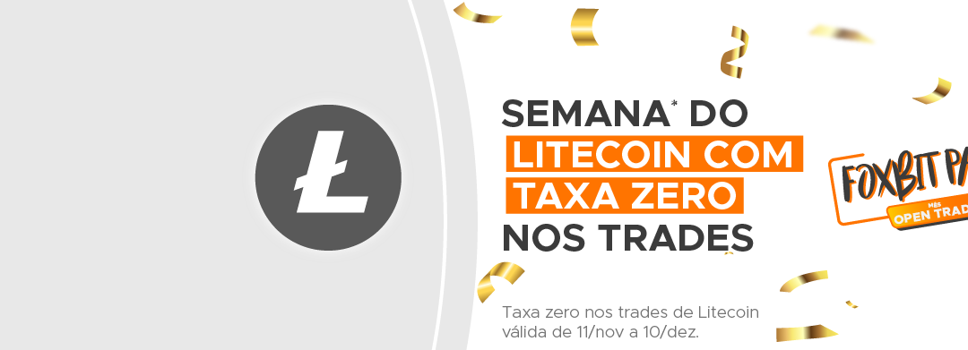 Foxbit party: Litecoin com taxa zero nos trades