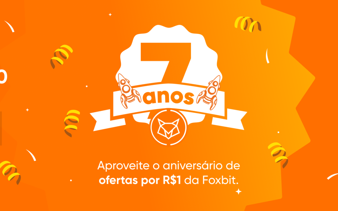 Até R$1.000 em cripto por R$1. No nosso aniversário quem ganha é você!